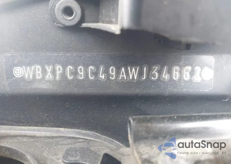 2010 BMW X3 xDrive30I z USA, uszkodzony, nr VIN WBXPC9C49AWJ34662